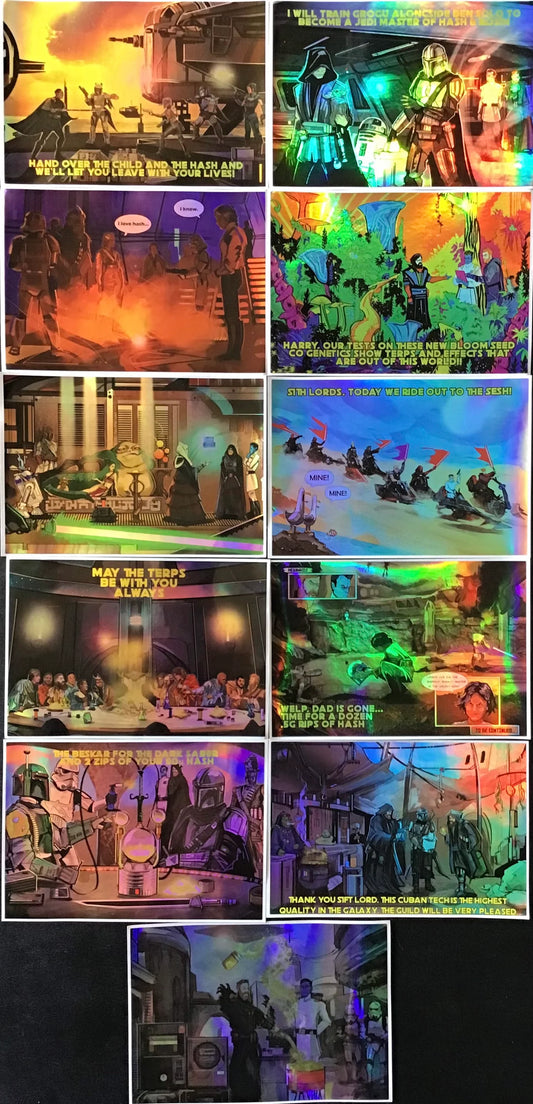 Mandalorian Melts 11 Piece Holographic Sticker Set